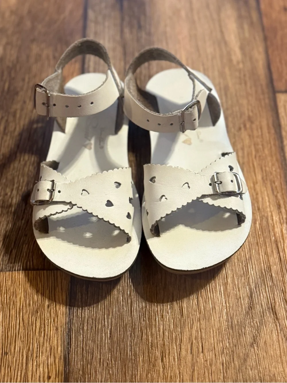 Sun San Salt Water Sandals White Toddler | Size 11 | Classic Mary Jane
